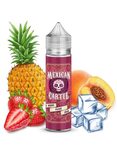 E-liquide Ananas-Fraise-Pêche Mexican Cartel 50ml