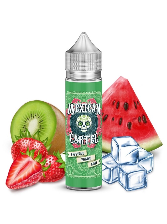 E-liquide Pasthèque Fraise Kiwi Mexican Cartel 50ml