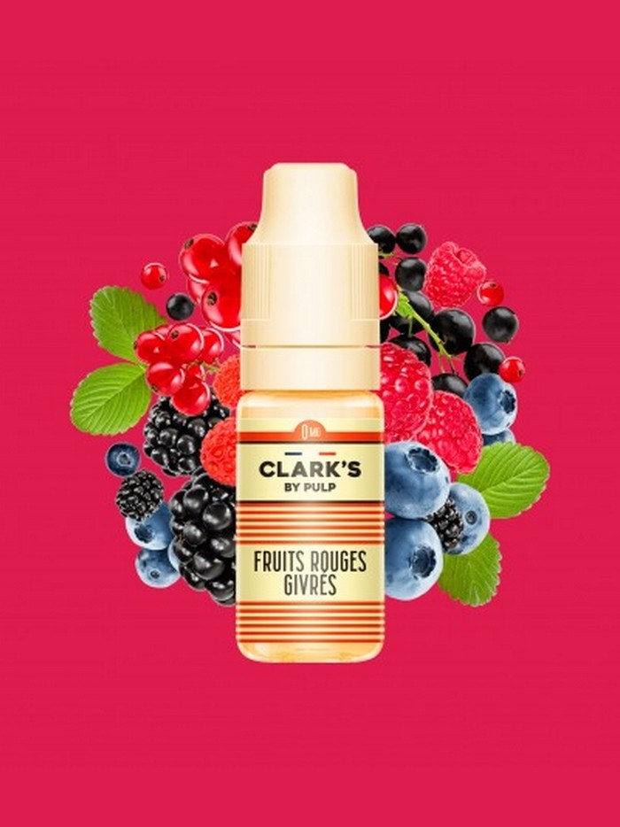 E-liquide Clark's FRUITS ROUGES GIVRES by Pulp 10ml