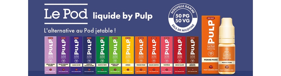 Retrouvez les liquides de vos Puffs Pulp en flacons 10ml !